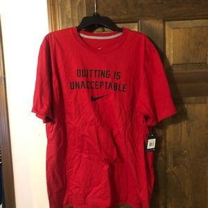 Nike “Quitting is unacceptable” tee